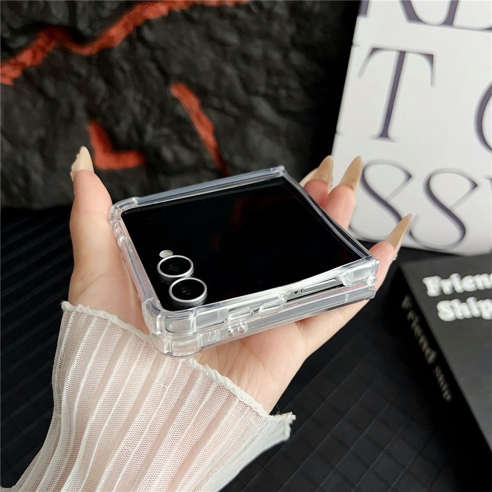 Clear acrylový obal s MagSafe na Samsung Galaxy Z Flip7 5G - průhledný