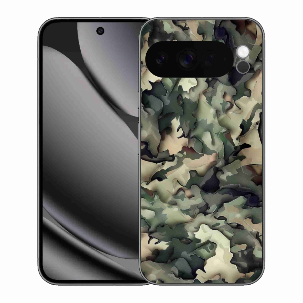 Gelový kryt mmCase na Google Pixel 10 Pro XL - maskáčový vzor 9