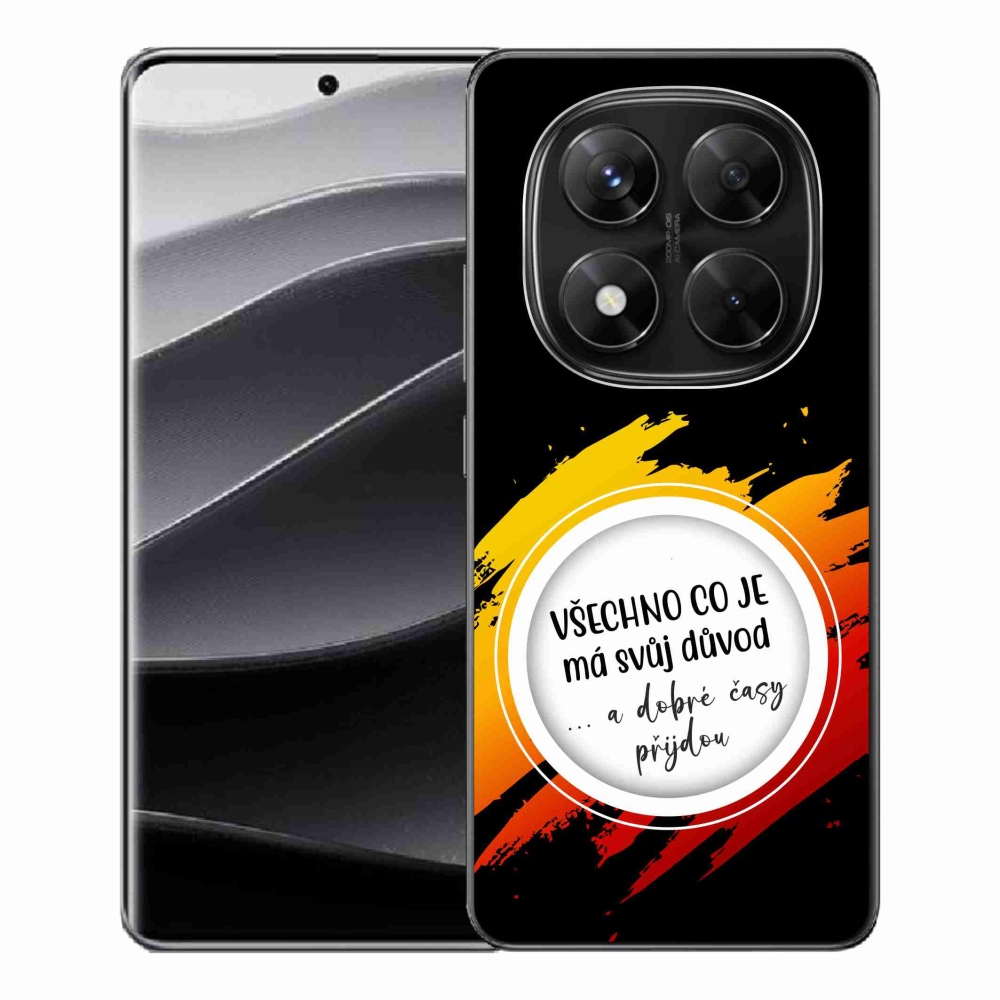Gelový kryt mmCase na Xiaomi Redmi Note 14 Pro 5G/Poco X7 5G - citát 3 černé pozadí