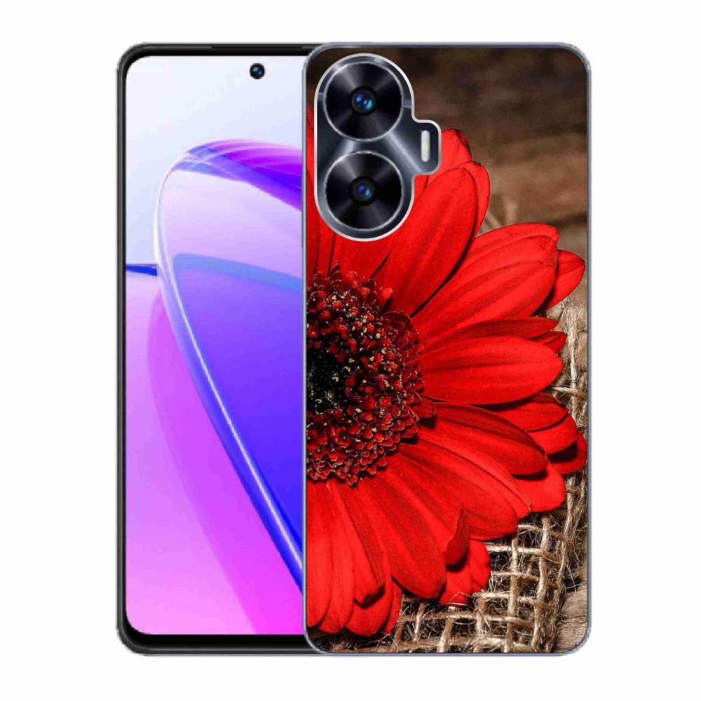 Gelový kryt mmCase na Realme C55 - gerbera