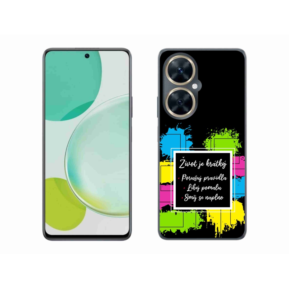 Gelový kryt mmCase na Huawei Nova 11i - citát 5 černé pozadí