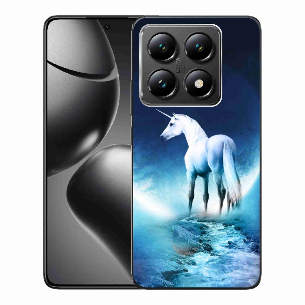 Gelový kryt mmCase na Xiaomi 14T - bílý jednorožec