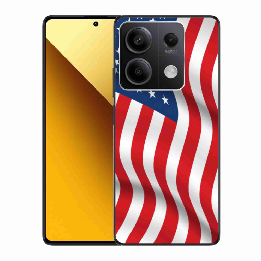 Gelový kryt mmCase na Xiaomi Redmi Note 13 5G - USA vlajka