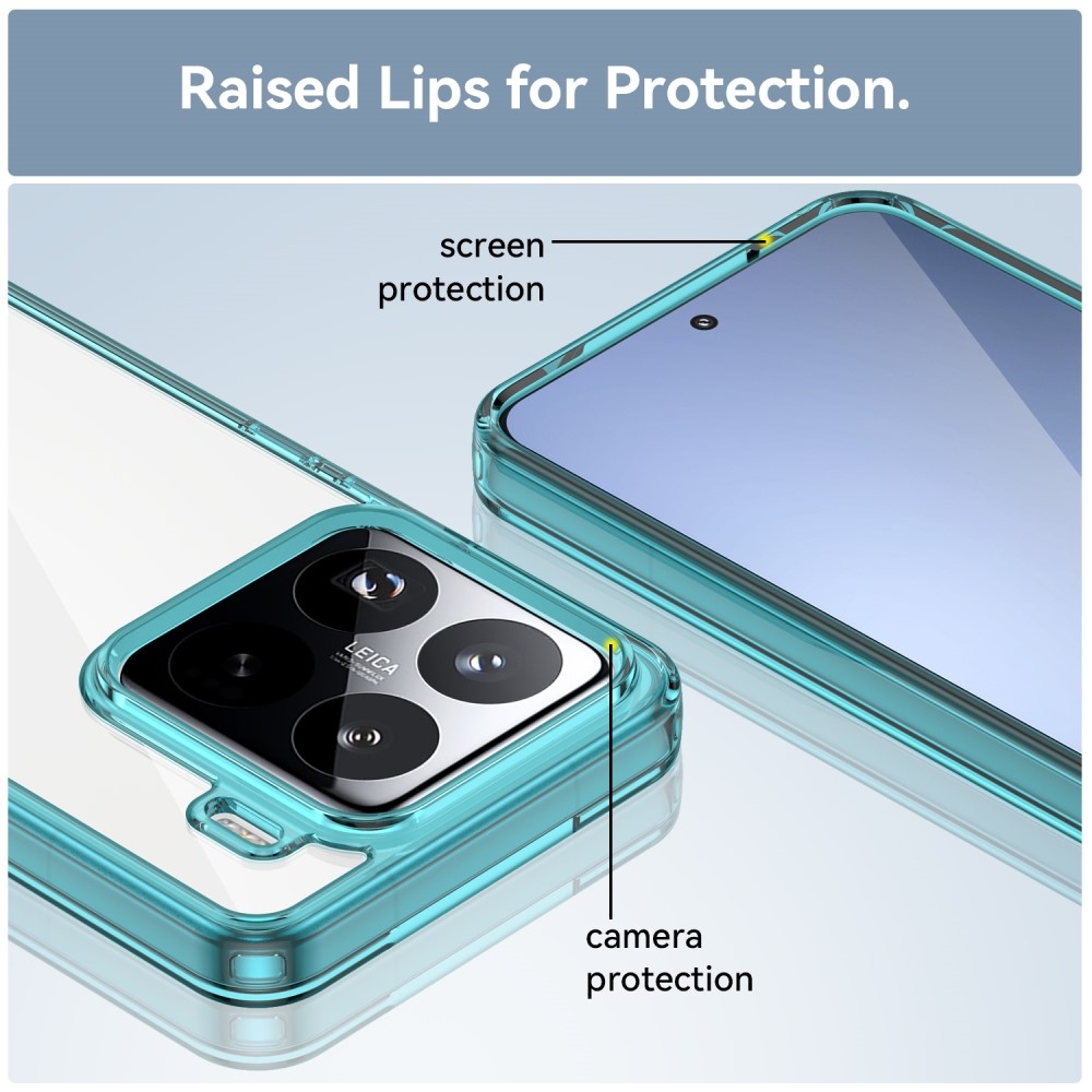 Gelový obal s pevnými zády na Xiaomi 15 Pro - světlemodrý