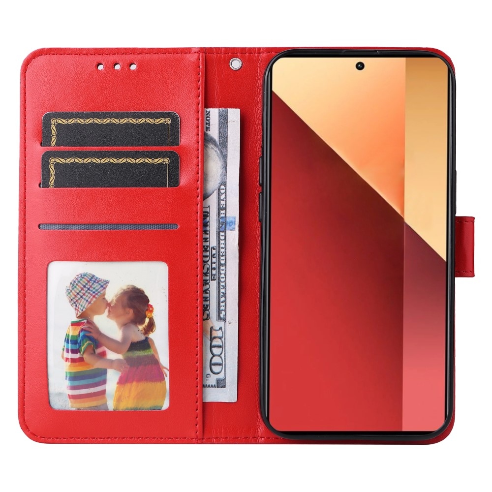 Sunflower knížkové pouzdro na Xiaomi Redmi Note 14S/Note 13 Pro 4G/Poco M6 Pro - červené