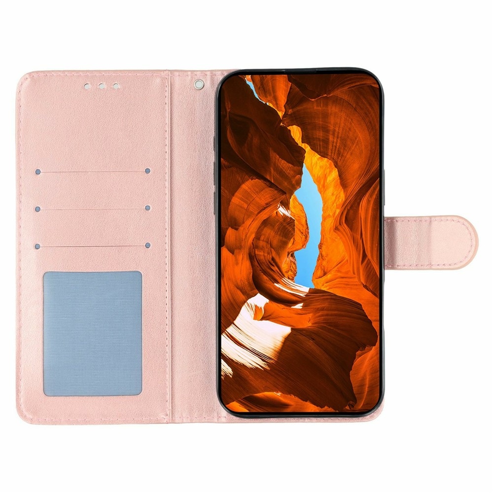 Roses knížkové pouzdro na Xiaomi Redmi 15 5G - růžovozlaté
