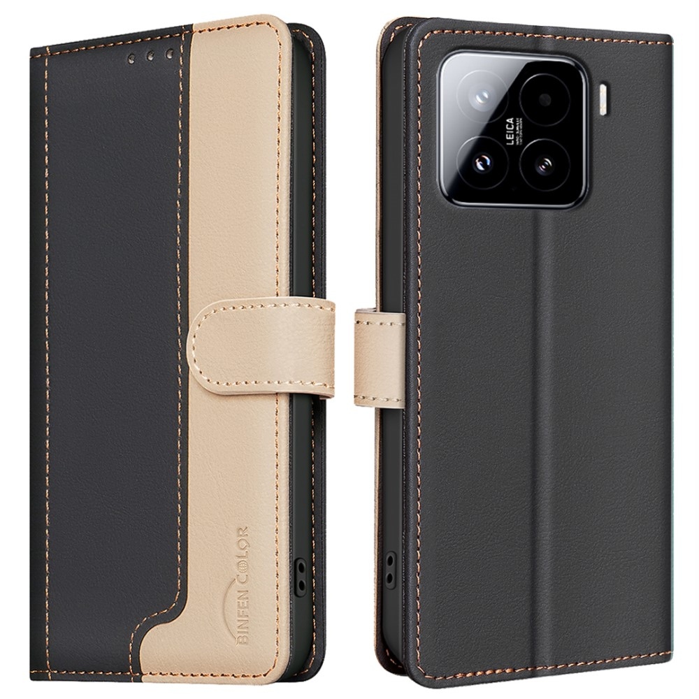 BNF DUO knížkové pouzdro na Xiaomi 15 - černé