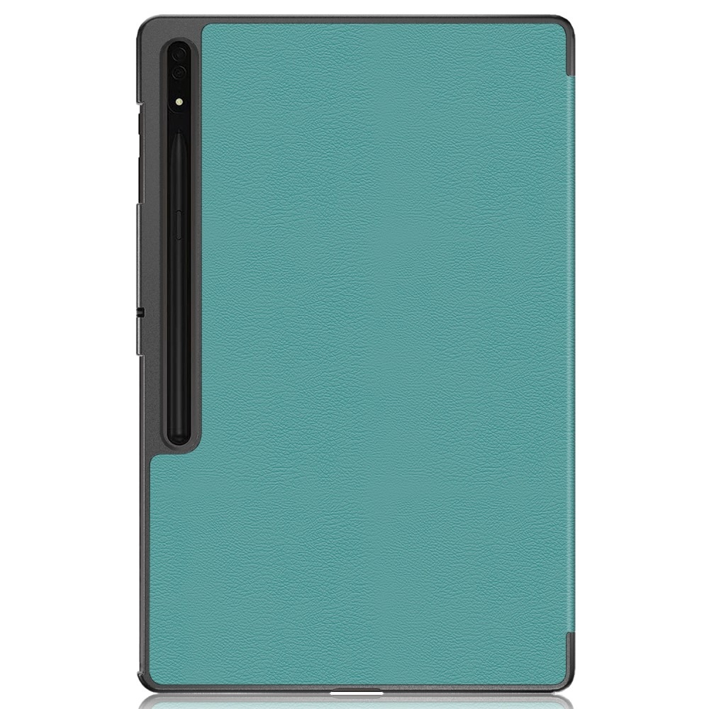 Case chytré zavírací pouzdro na Samsung Galaxy Tab S9 Ultra/Tab S10 Ultra - zelené