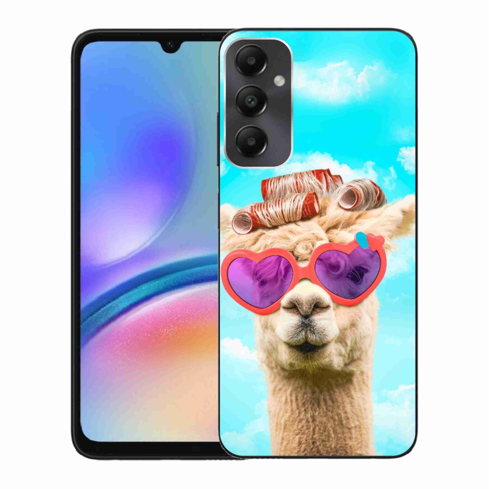 Gelový kryt mmCase na Samsung Galaxy A05s - lama s brýlemi