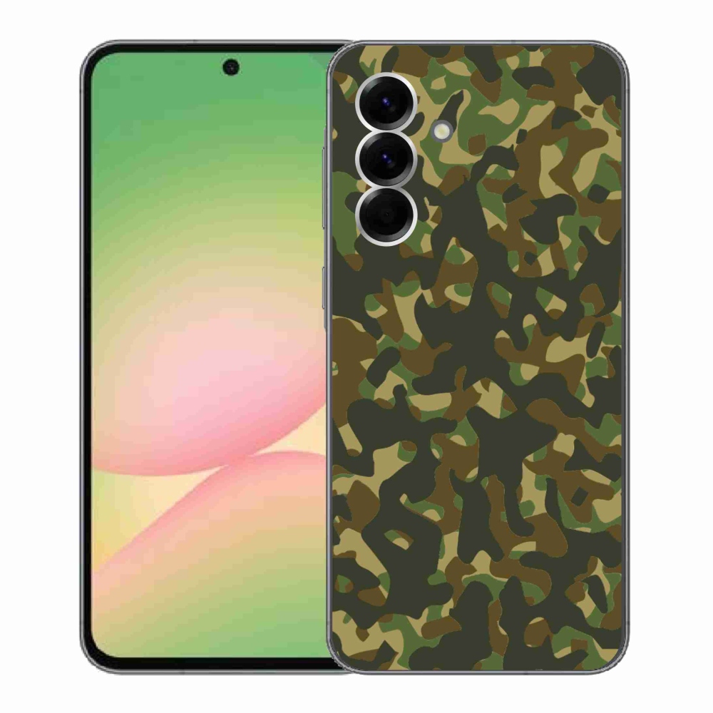 Gelový kryt mmCase na Samsung Galaxy A56 5G - maskáčový vzor 1