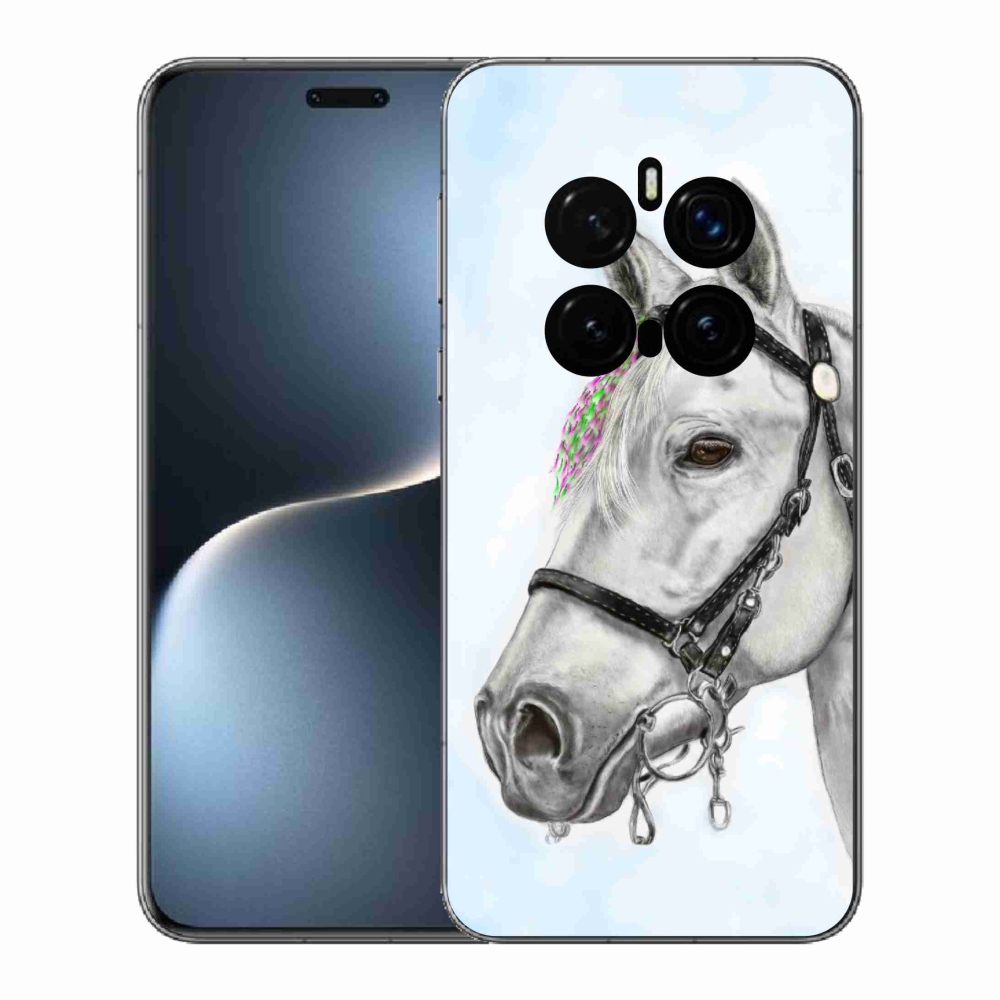 Gelový kryt mmCase na Honor Magic 7 Pro 5G - bílý kůň 1