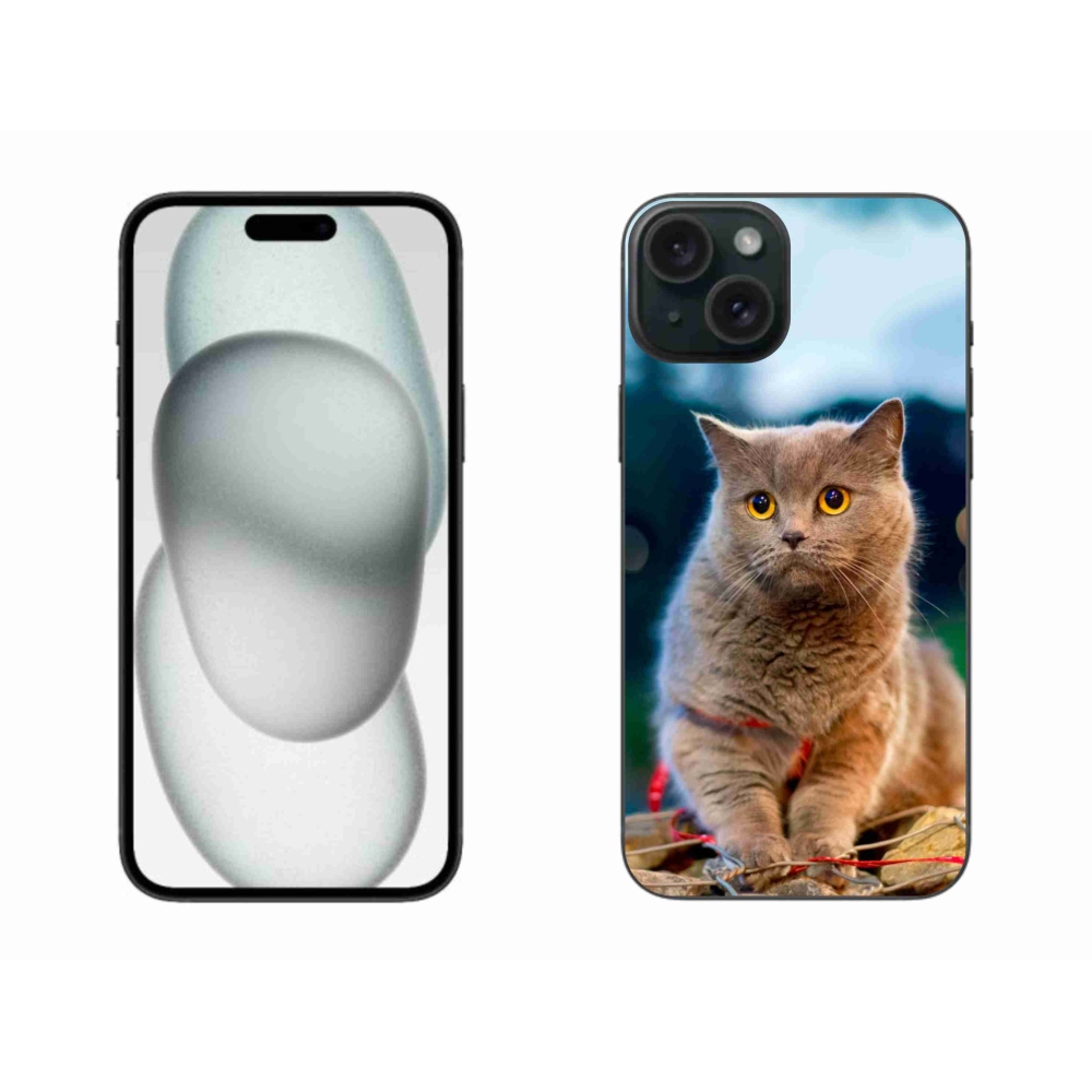 Gelový kryt mmCase na iPhone 15 Plus - britská modrá 2
