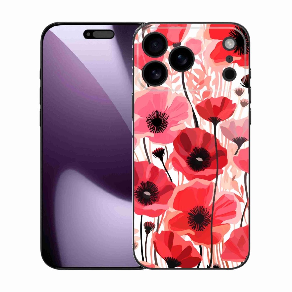 Gelový kryt mmCase na iPhone 17 Pro Max - vlčí mák 1