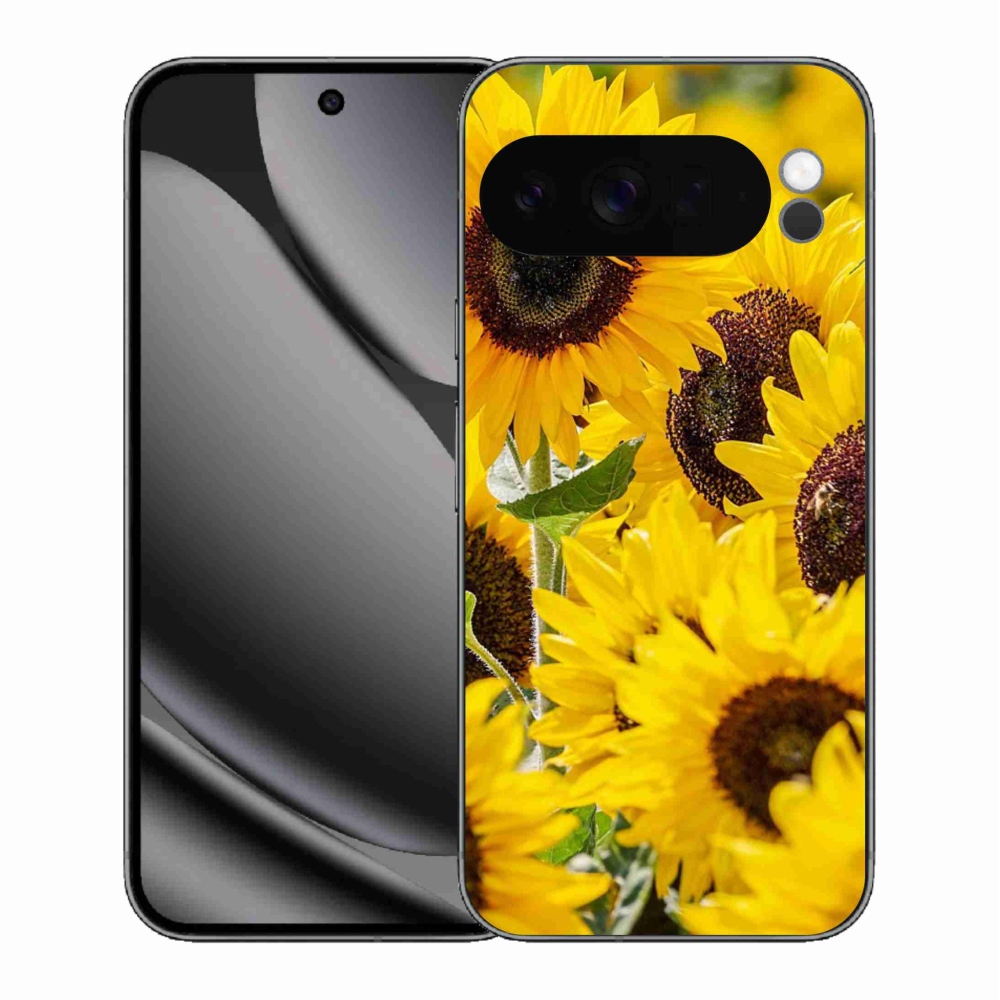 Gelový kryt mmCase na Google Pixel 10 Pro XL - slunečnice