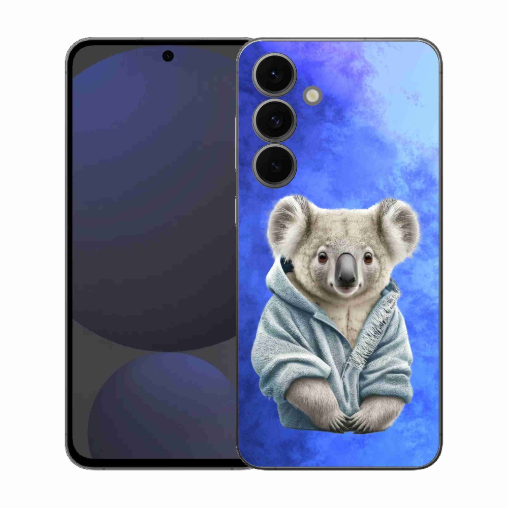 Gelový kryt mmCase na Samsung Galaxy S25 FE - koala ve svetru
