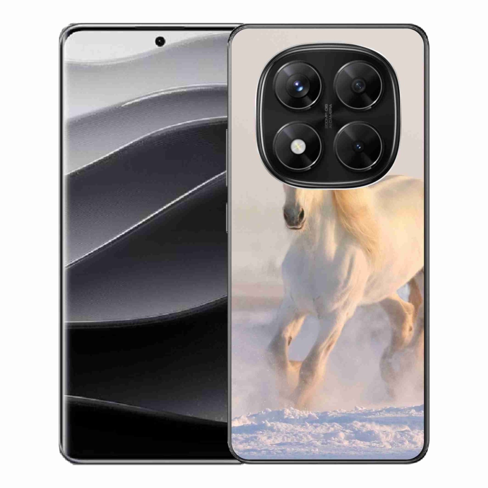 Gelový kryt mmCase na Xiaomi Redmi Note 14 Pro 5G/Poco X7 5G - kůň ve sněhu