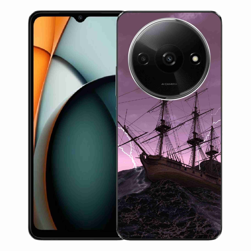 Gelový kryt mmCase na Xiaomi Redmi A3 - loď v bouři