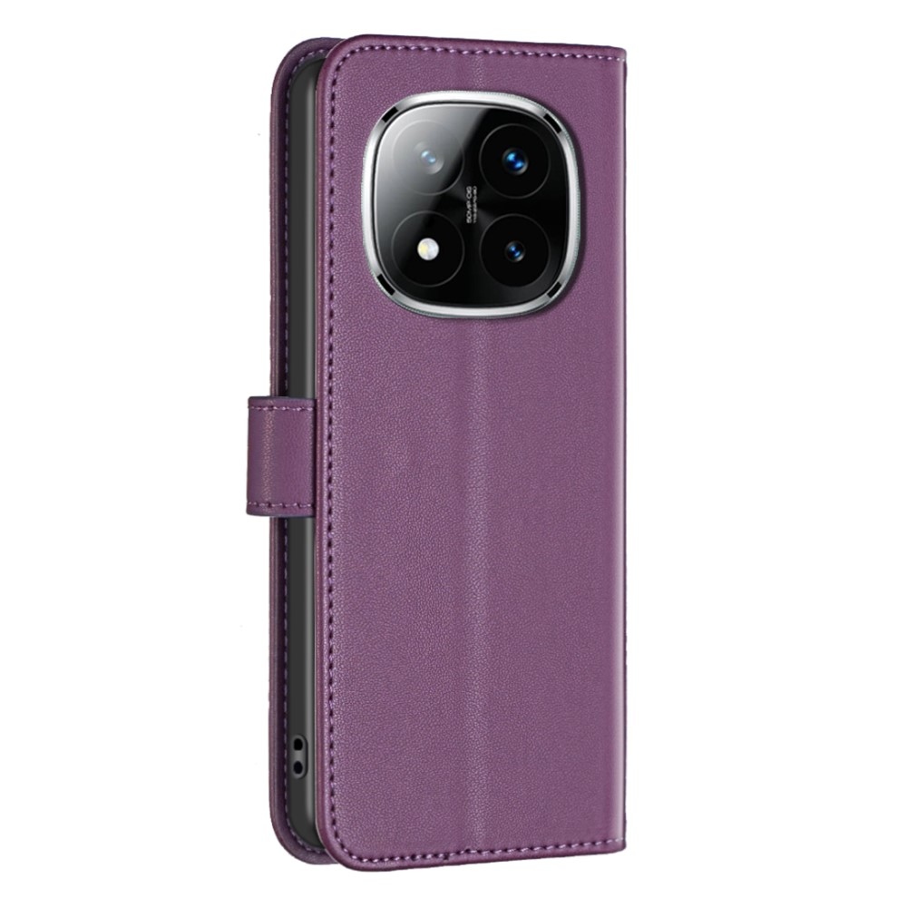 BNF knížkové pouzdro na Xiaomi Redmi Note 14 Pro 5G/Poco X7 5G/Note 14 Pro+ 5G - tmavěfialové