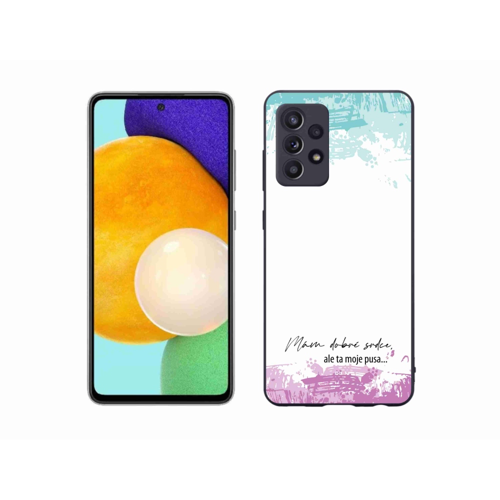 Gelový kryt mmCase na Samsung Galaxy A52/A52 5G - vtipný text 3 bílé pozadí