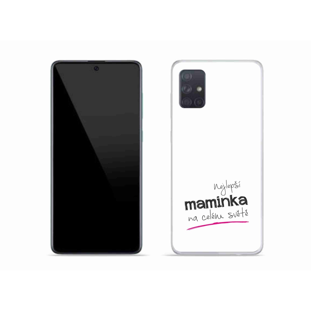 Gelový kryt mmCase na Samsung Galaxy A51 - nejlepší maminka 4 bílé pozadí