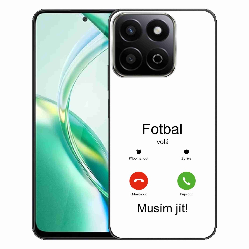 Gelový kryt mmCase na Honor 200 Smart 5G - fotbal volá bílé pozadí