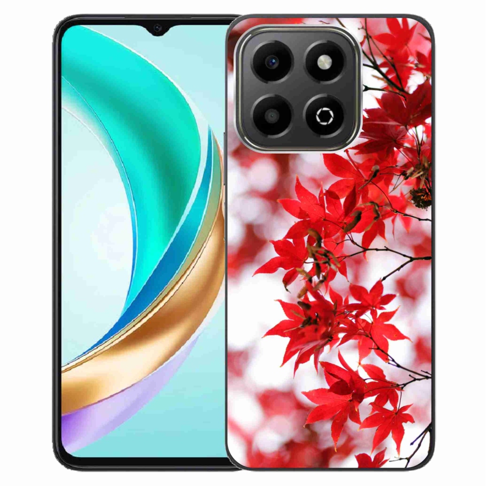 Gelový kryt mmCase na Honor X6b - červené listy