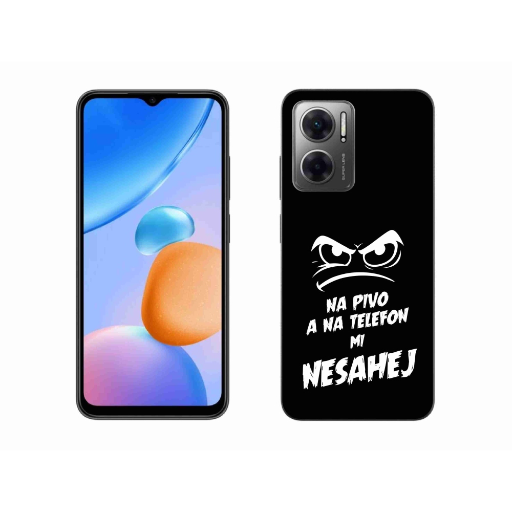 Gelový kryt mmCase na Xiaomi Redmi 10 5G - pivní motiv 2 černé pozadí
