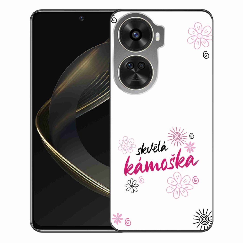 Gelový kryt mmCase na Huawei Nova 12 SE - skvělá kámoška bílé pozadí