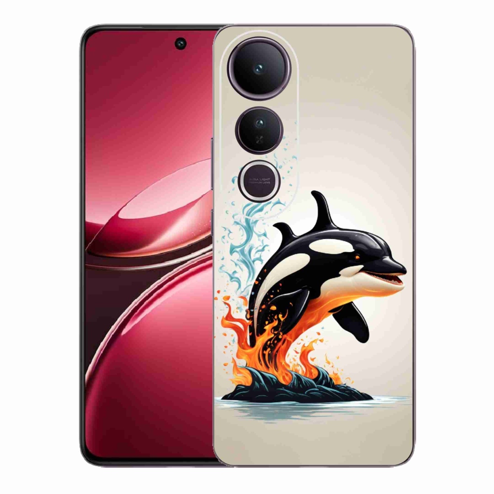 Gelový kryt mmCase na Vivo V50 Lite 4G/5G - kosatka