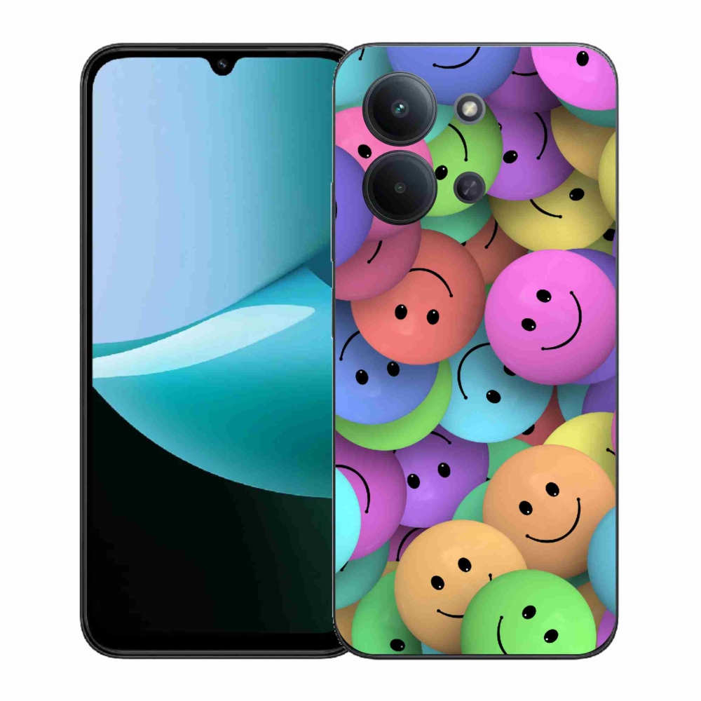 Gelový kryt mmCase na Xiaomi Redmi 15C 4G (171mm)/Poco C85 4G (171mm) - barevní smajlíci