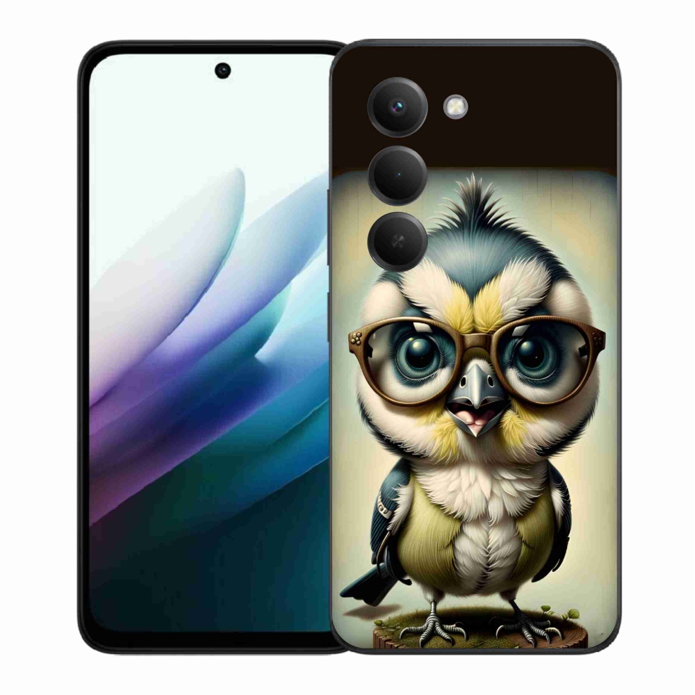 Gelový kryt mmCase na Xiaomi Redmi 15 4G/5G (171mm) - mládě s brýlemi
