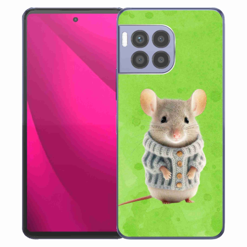 Gelový kryt mmCase na T-Mobile T Phone 2 Pro - myška ve svetru