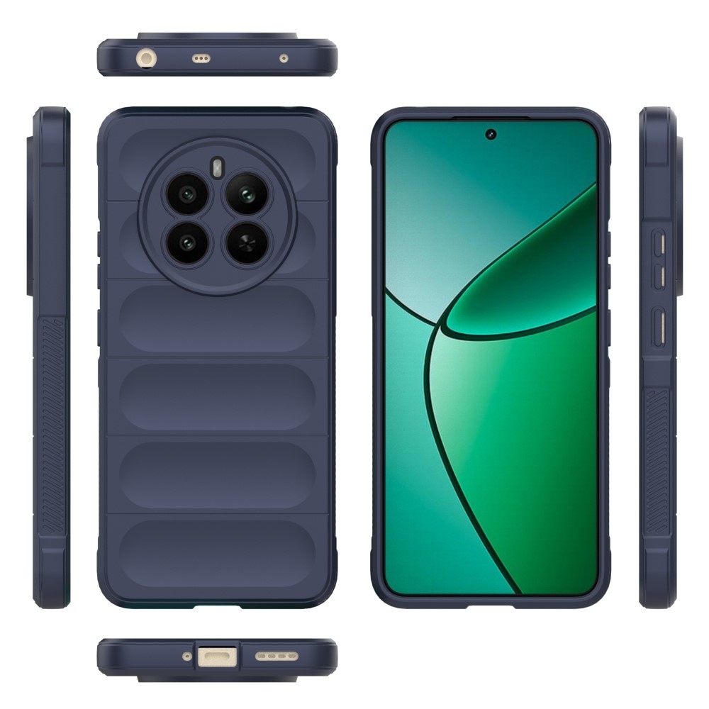 Rugg odolný gelový obal na Realme 12+ 5G - tmavěmodrý