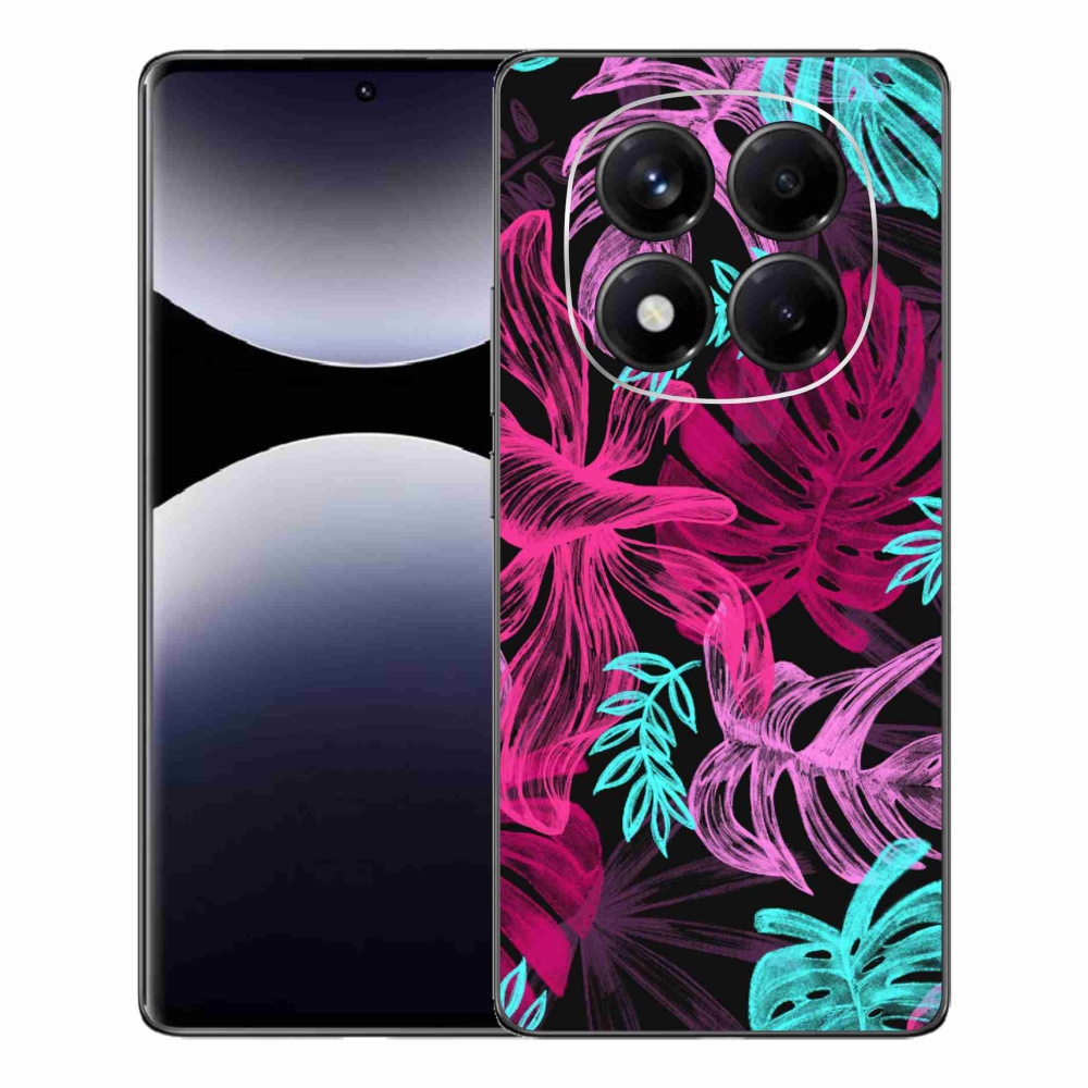 Gelový kryt mmCase na Xiaomi Redmi Note 14 Pro - květiny 1