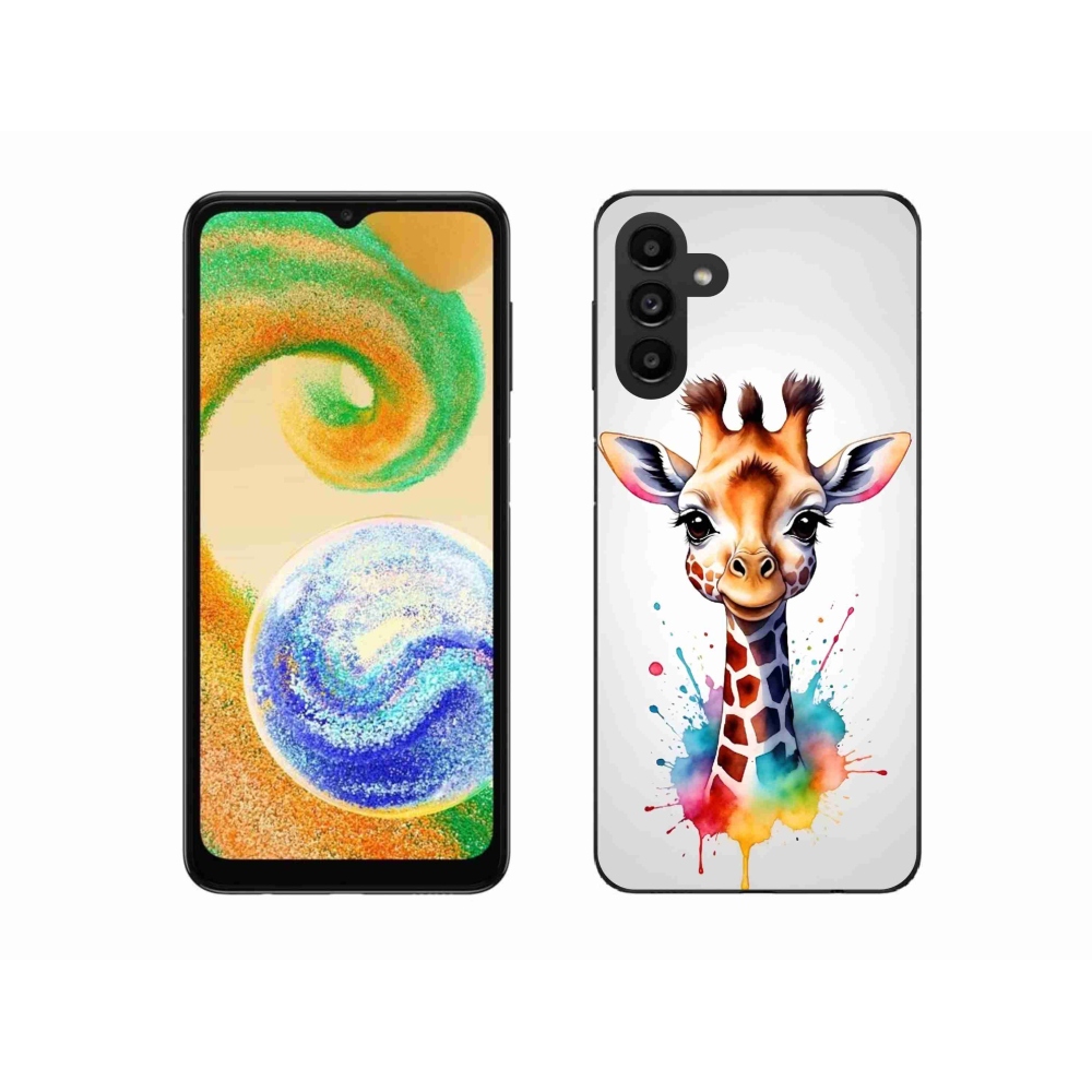 Gelový kryt mmCase na Samsung Galaxy A04s (164.7x76.7x9.1mm) - žirafa 1