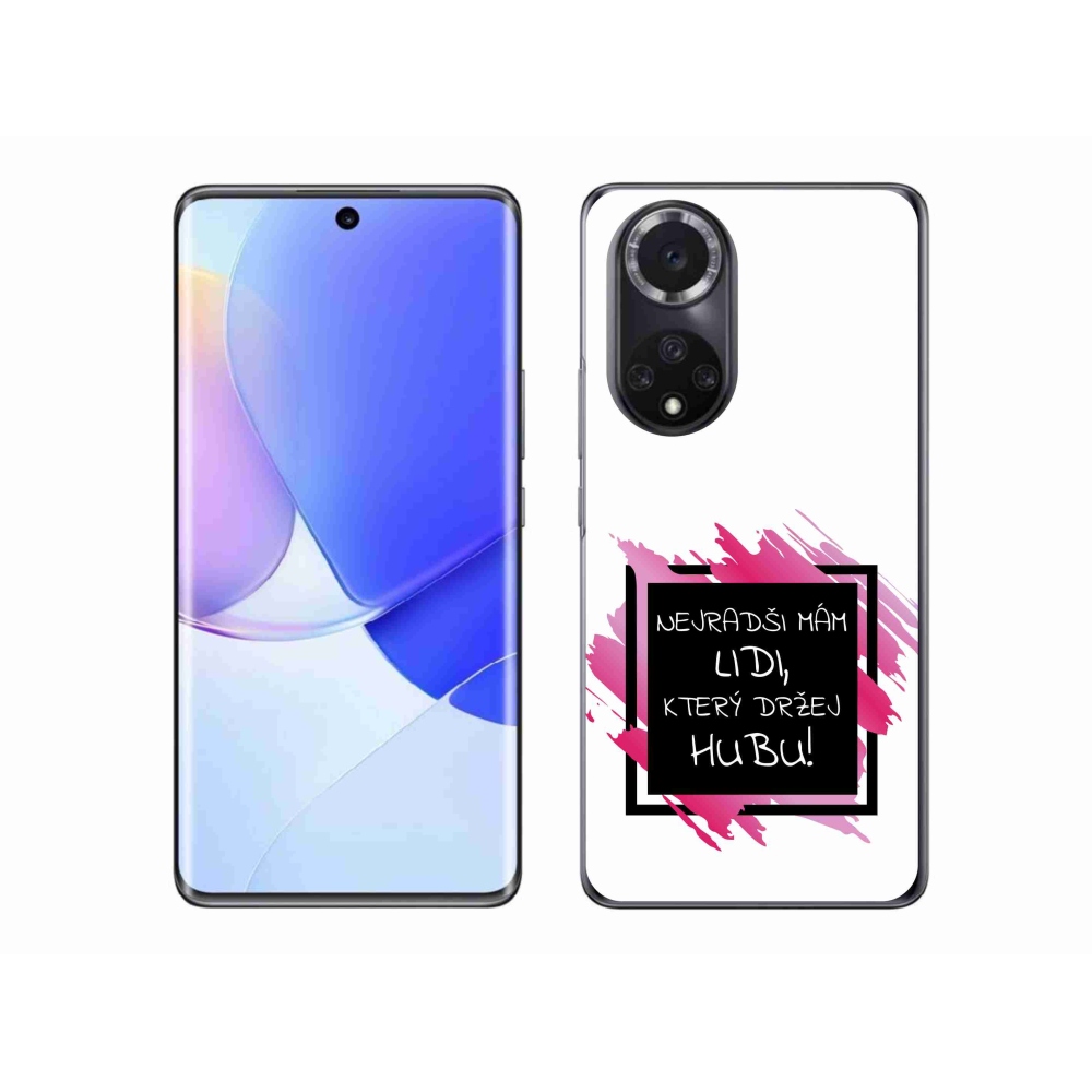Gelový kryt mmCase na Huawei Nova 9 - vtipný text 7 černobílé pozadí