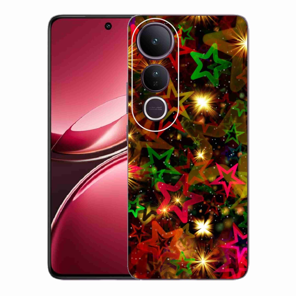 Gelový kryt mmCase na Vivo V50 Lite 4G/5G - barevné hvězdičky