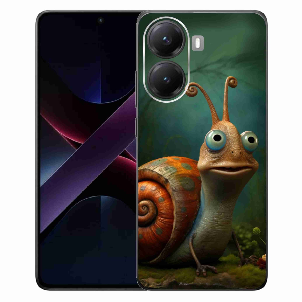 Gelový kryt mmCase na Xiaomi Poco X7 Pro 5G - šnek
