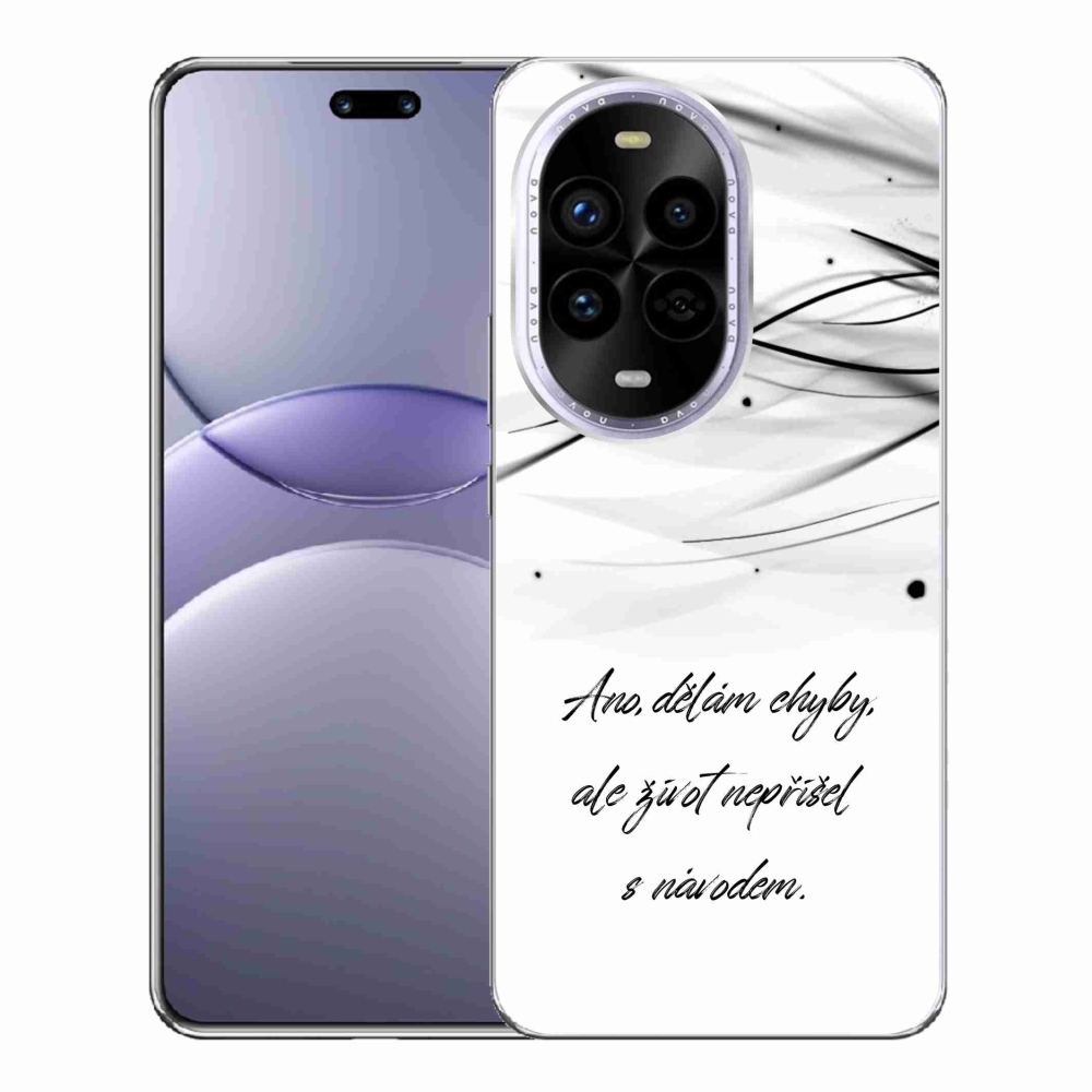 Gelový kryt mmCase na Huawei Nova 13 Pro 5G - citát bílé pozadí