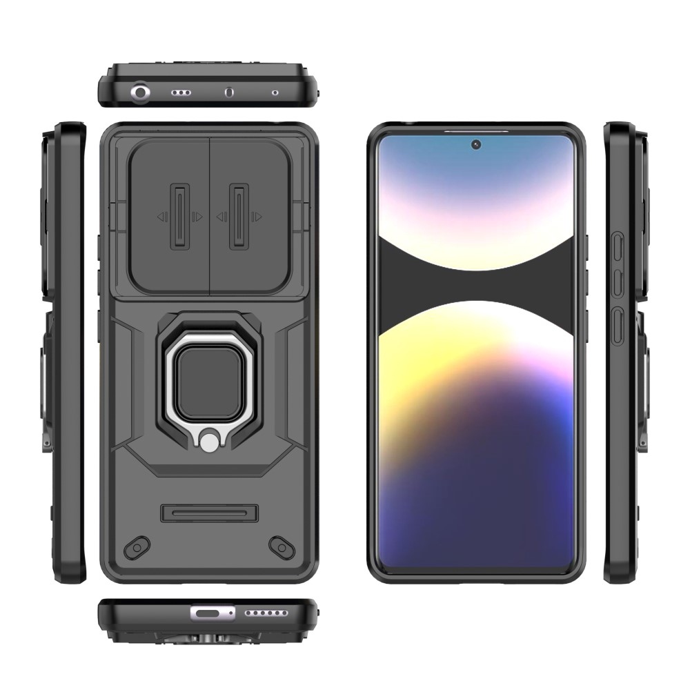 Lens odolný kryt na Xiaomi Redmi Note 14 Pro - černý