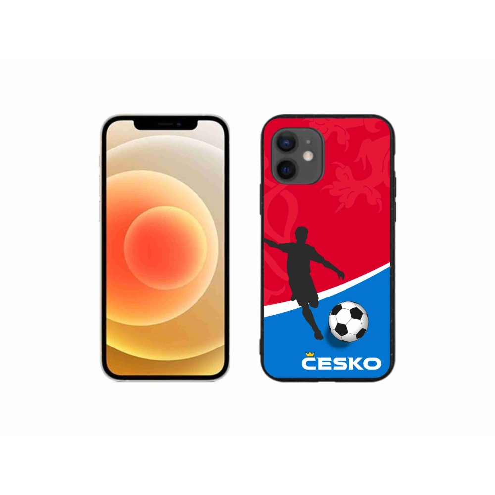 Gelový kryt mmCase na iPhone 12 mini - fotbal Česko