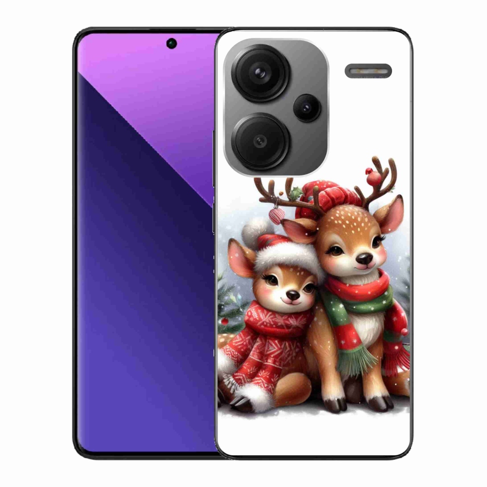 Gelový kryt mmCase na Xiaomi Redmi Note 13 Pro+ 5G - vánoční sobi