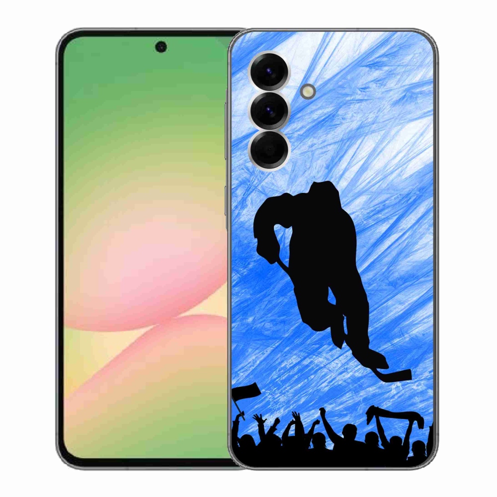 Gelový kryt mmCase na Samsung Galaxy A56 5G - hokejový hráč
