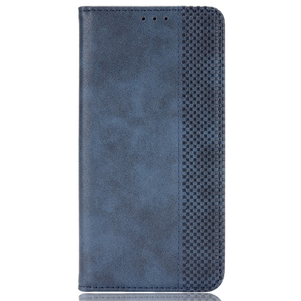 Vintage knížkové pouzdro na Xiaomi Redmi Note 14S/Note 13 Pro 4G/Poco M6 Pro - tmavěmodré