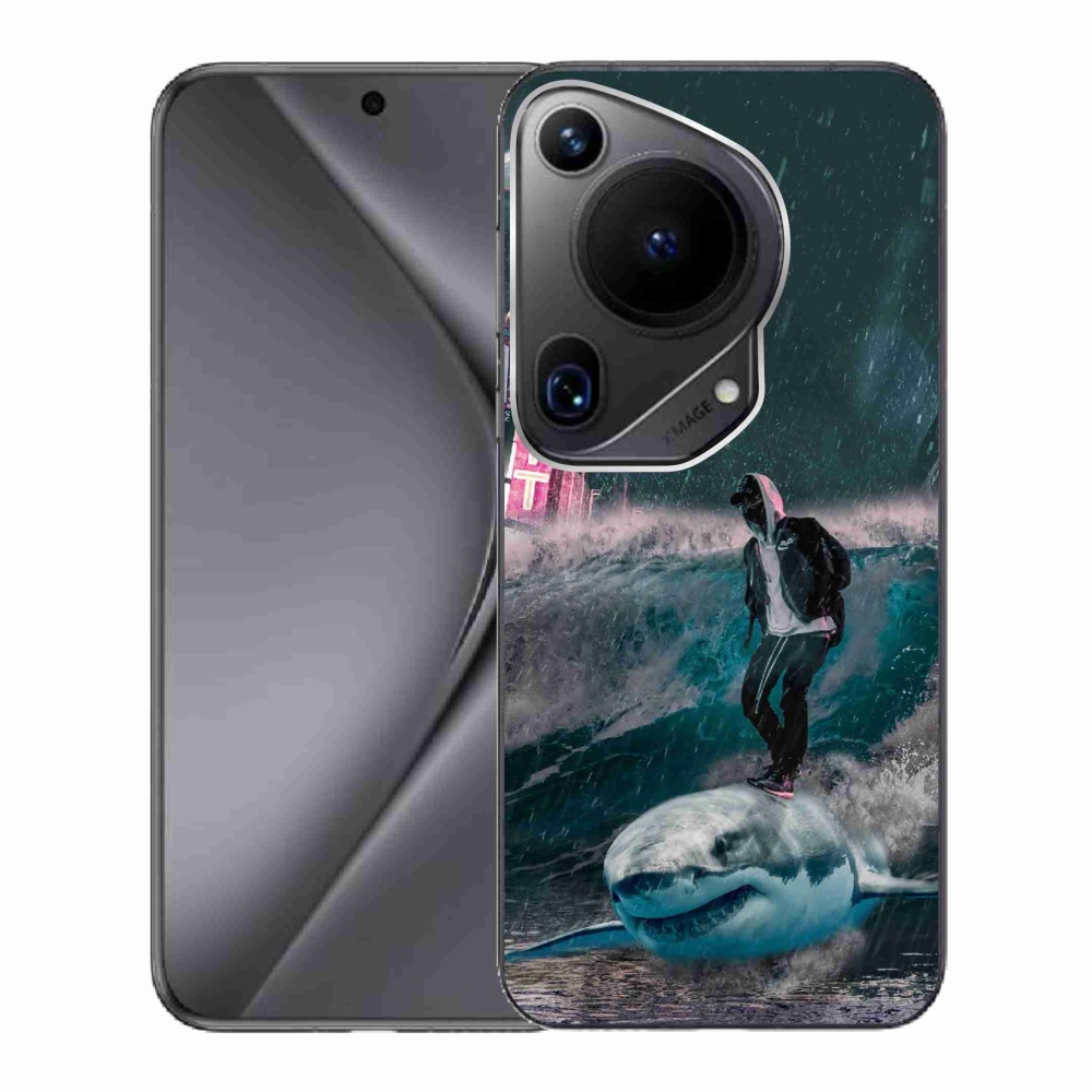 Gelový kryt mmCase na Huawei Pura 70 Ultra - žralok