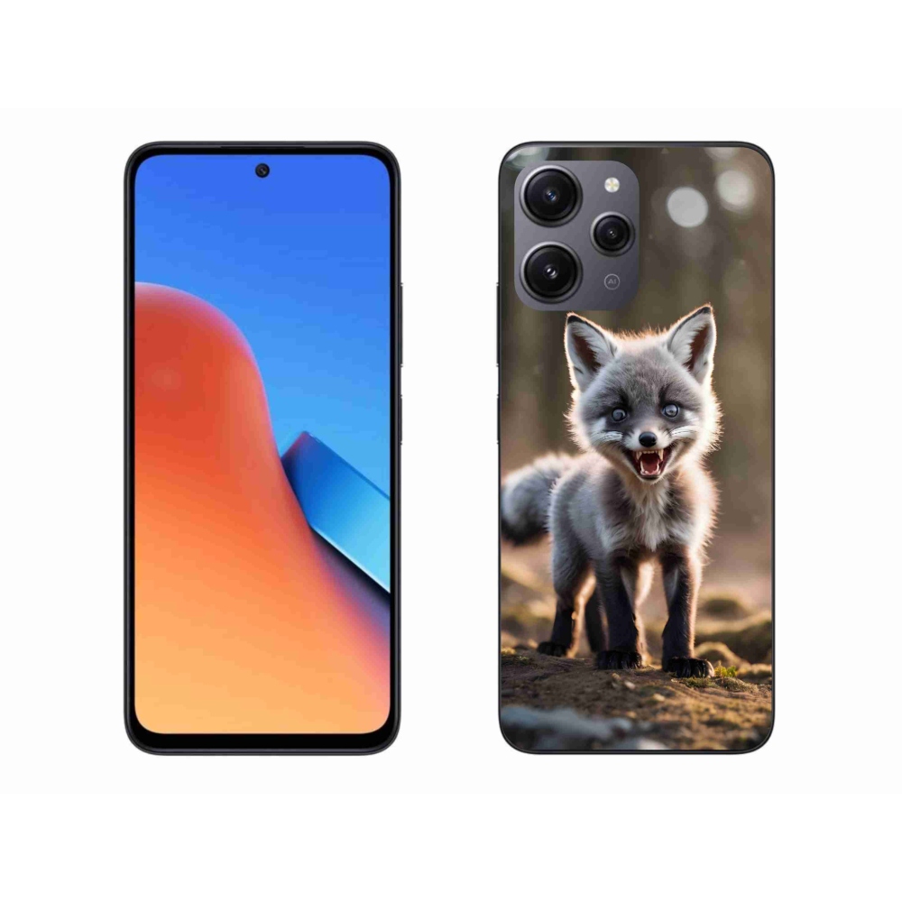 Gelový kryt mmCase na Xiaomi Redmi 12 - rozzuřená liška