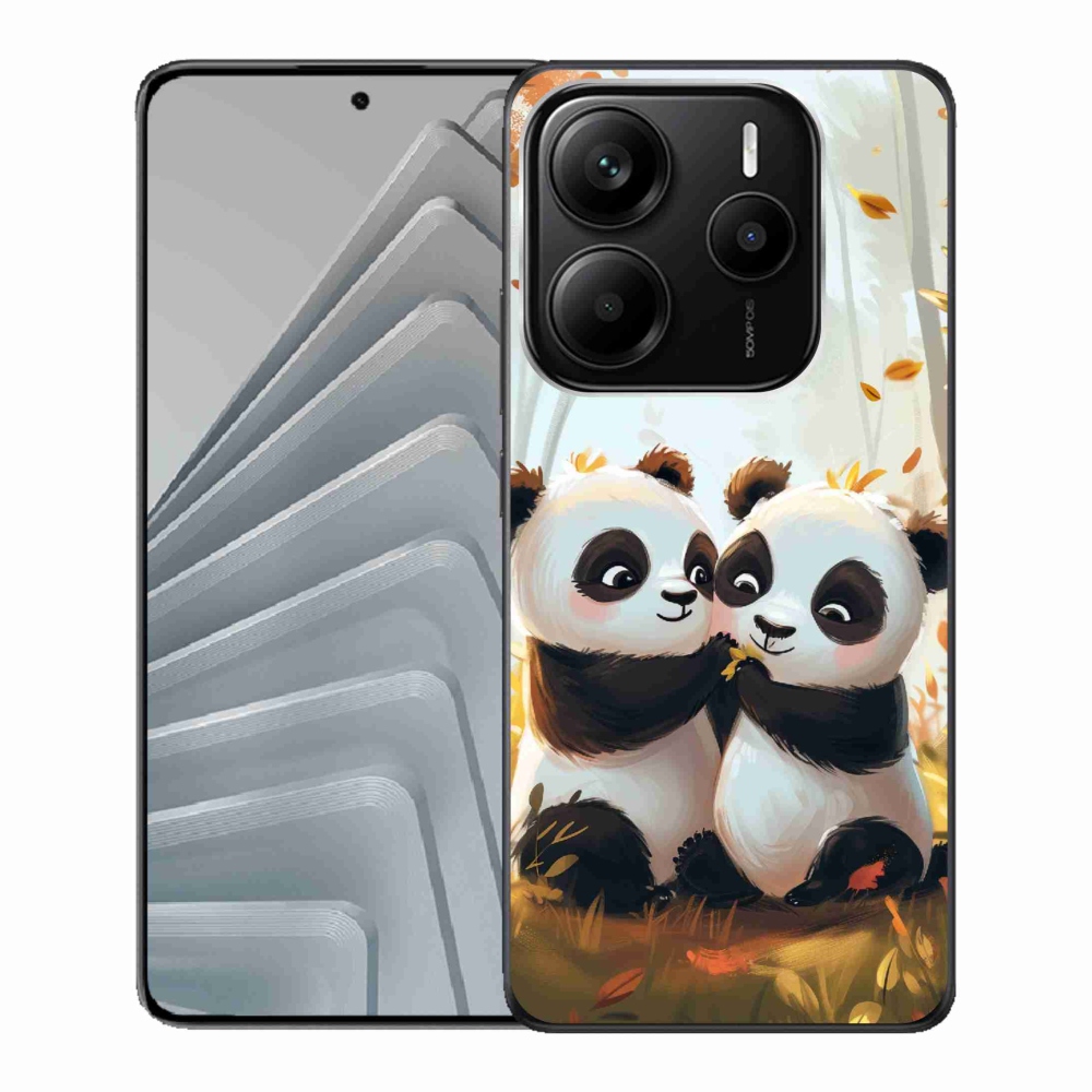 Gelový kryt mmCase na Xiaomi Redmi Note 14 5G - pandy