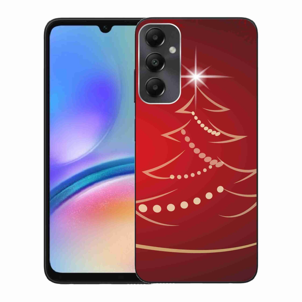 Gelový kryt mmCase na Samsung Galaxy A05s - kreslený vánoční stromek