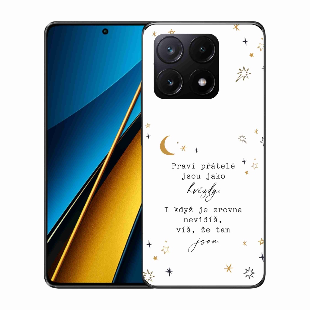 Gelový kryt mmCase na Xiaomi Poco X6 Pro 5G - citát 6 bílé pozadí