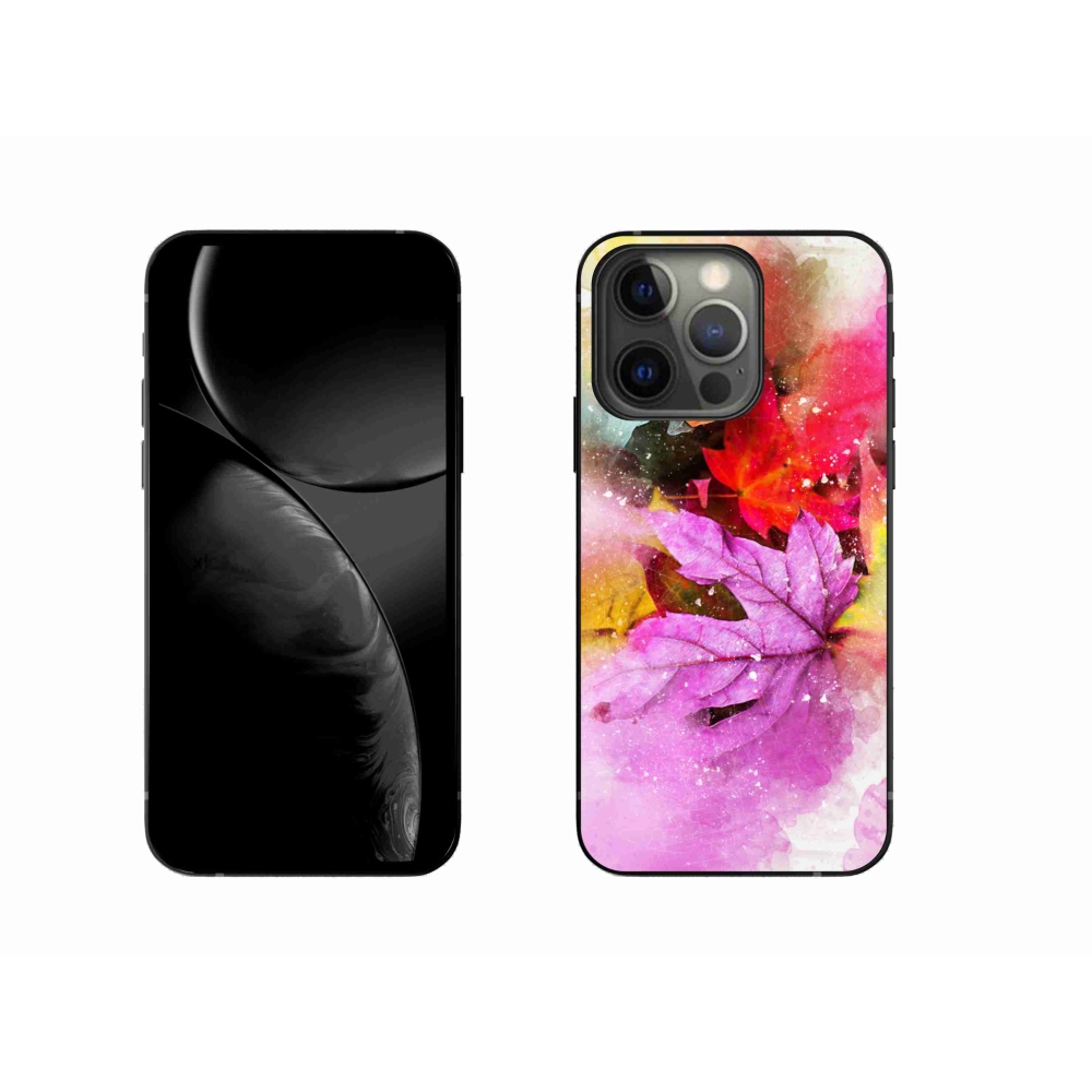 Gelový kryt mmCase na iPhone 13 Pro 6.1 - barevné listy